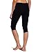 Danskin Womens Capri Legging, Black, M
