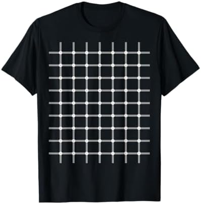 Amazon.com: Chest Optical Illusion Grid T-Shirt : Clothing, Shoes