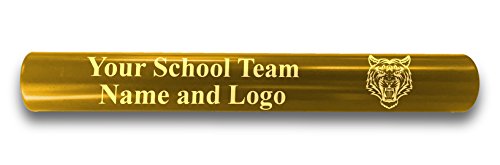Hat Shark Custom Yellow Aluminum Track and Field Relay Baton Personalized Gift - Your Team Name and Logo Engraved