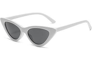 YooThink Cat Eye Sunglasses for Women Vintage Goggles Plastic Frame Sunglasses