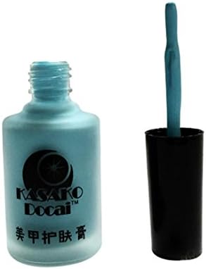 15 ML Nail Polish, DETALLAN Latex Tape Peel Off Base Coat Nail Art Liquid Palisade Polish (Blue)