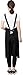 PERFEHAIR Black Hair Stylist Apron with Pockets, Professional Salon Hairdresser Barber Pet Groomers Smock Vest with Belt