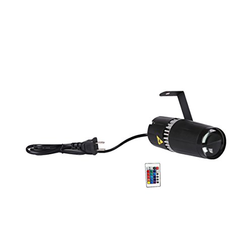 LED pinspot stage light- TOM 9W RGB 3-in-1 beam light by IR remote controller - Thumbnail 6