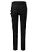 uxcell Men Casual Slim Fit Punk Gothic Pockets Patch Buckle Zipper Pants Trousers Black 30