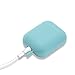 AirPods Case/Airpods 2 Case,Teyomi Protective Silicone Cover Skin with Sport Strap for Apple Airpods Charging Case[Front LED Not Visible] (Light Blue)