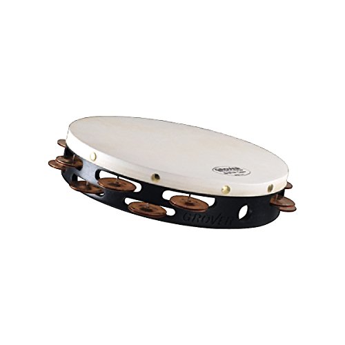 Grover Pro Synthetic Head Tambourine 10 in. Double Row Beryllium Copper Jingles
