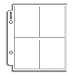 10 Pages of Ultra Pro 4 Pocket Mini Page (214-D)