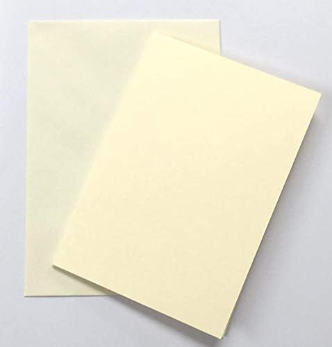 3 Ace Crafts C6 Ivory Blank Cards and Envelopes for Card Making (10) for Greetings Thank You Cards with Envelope, Valentines - Image 3
