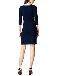 Tommy Hilfiger - Vestido de manga 3 4, cuello redondo náutico