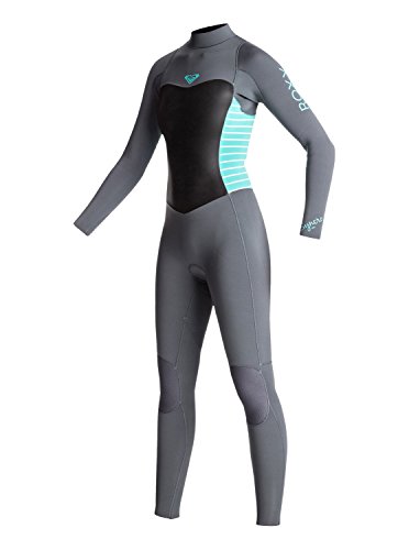 Roxy Girls Roxy 4/3Mm Syncro Series - Back Zip Gbs Wetsuit - Girls 8-16 - 8G - Blue Ash / Pistaccio 8G