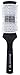 Spornette Pronto 2 1/2 Inch Round Brush with Ceramic Hourglass Aerated Barrel and Crimped Tourmaline Ion Nylon Bristles (#370) Round Brush for Blow Drying, Blowouts, Volume and Lift on Medium to Long Length Hair.
