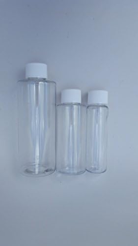 Cadet Home Solutions USA-Made Refillable Bottles (Plastic Screw-Top 3pack 4oz-2oz-1oz)