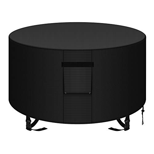 YDA 50 inch Patio Round Fire Pit Cover Weather Resistant and Waterproof Outdoor Table Cover