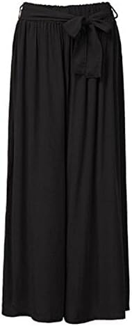 Nicholas Wit 2018 Women Loose Wide Leg Pants Elastic Waist Trousers Cotton Oversized Solid Long Pants Plus Size L-5Xl Black M