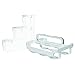 Deflecto Caddy Organizer, Stackable with Three Compartments, White and Clear (29003CR)