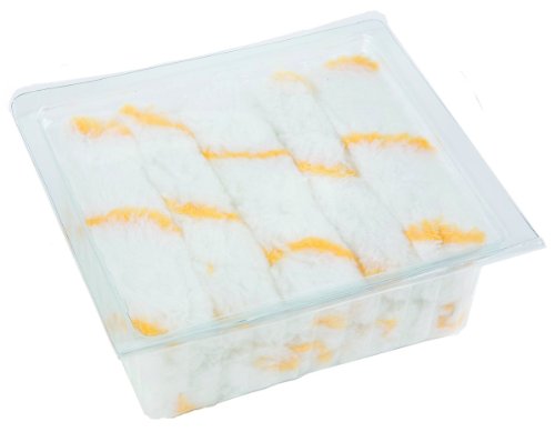 Magnolia Brush 6MR-WY10 White/Yellow Striped Acrylic Paint Roller Cover, 6" Length (Case of 10)