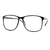 grinderPUNCH Large Nerdy Thin Plastic Frame Clear Lens Glasses