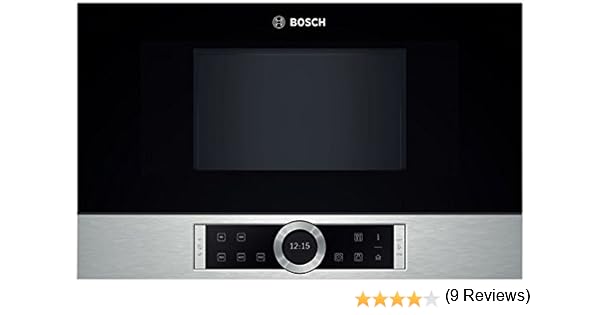 Bosch BFL634GS1 - Microondas (Integrado, 21 L, 900 W, Tocar, Acero ...