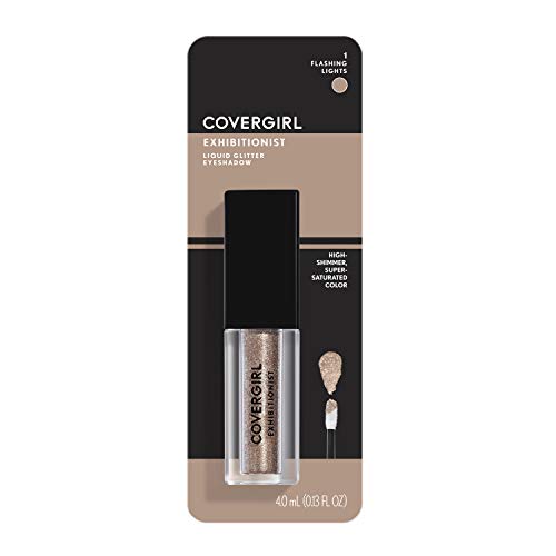 COVERGIRL Exhibitionist Liquid Glitter Eyeshadow, Shimmer Eyeshadow, 0.