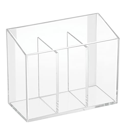 mDesign Modern Plastic Storage Bin Container for Cosmetics with Strong