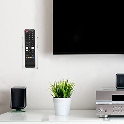HBlife Acrylic Remote Holder Organizer, Clear TV Remote Control Holder