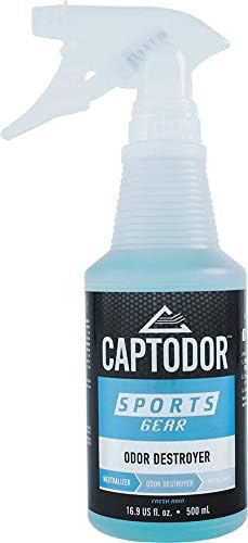 Captodor Gear Odor Destroyer Spray for Neutralizing, Destroying and Deodorizing (16.9 oz, Blue)