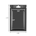 EAONE 200 Pcs Mylar Ziplock Bags, Resealable Bags for Packaging Coffee Bean Candy Food Storage Hanging Pouch (Black 3 x 4.7 Inch)