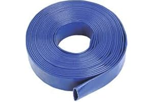 TOAUO 2-1/2 Blue Lay-Flat Water Discharge Hose (10 ft. Length