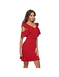 AOMEI - Mini vestido de cóctel para mujer