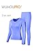 Womens Microfiber Fleece Thermal Underwear Long Johns AZ 2000 Blue XXLthumb 1
