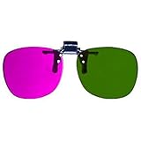 FOONEE Professional Direct,Clip 3D Glasses Anaglyph Glasses for Movie Game,Red&Green