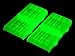 Bluecell Pack of 4 PCS Clear Luminous Glow in Dark 4 Cell AA/AAA Battery Case/Holder
