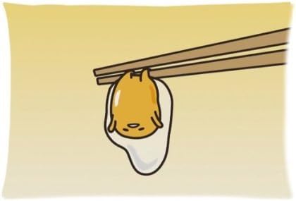 Gudetama Custom Cotton &amp; Polyester Soft Rectangle Pillow Case Cover 20X30 (Two Sides)