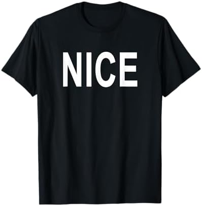 Amazon.com: The word Nice | A Christmas design that says Nice T