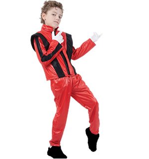 SUPERSTAR. RED JACKET/TROUSERS FANCY DRESS COSTUME
