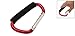 Uxcell a09021900ux0048 Large Clip Hook Aluminum Carabiner Red with Soft Grip