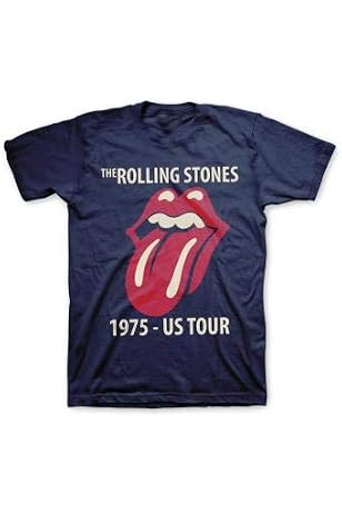 Rolling Stones Classic Tour 1975 Navy T 