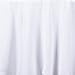 LinenTablecloth 132-Inch Round Polyester Tablecloth White