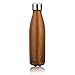 King Do Way Double Wall Vacuum Insulated Stainless Steel Sports Water Bottle, Dark Yellow Wood, 17 Ounce
