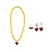 fedio 8Pcs Girls Princess Dress up Accessories Set with Princess Gloves, Princess Tiara Crown, Wand and Necklaces for Kids (Yellow)