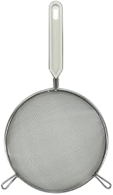 Fackelmann Stainless Steel Sieve Colander 18cm White Handle Inlay view 2