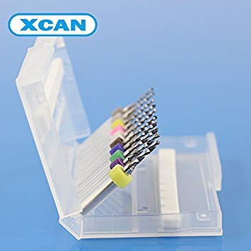 Generic 10 Pcs 1.1mm-2.0mm Import Carbide PCB Drill Bits Print Circuit Board Mini CNC Drilling Bit Set Woodworking Tools