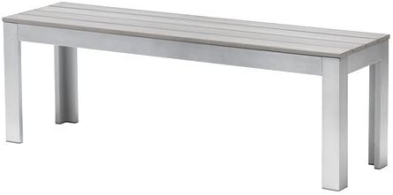 Ikea Falster Bank Fur Aussen In Grau 130cm Amazon De Kuche Haushalt