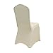 Ivory Stretch Spandex Chair Covers Wedding Universal - 100 Pcs Banquet Wedding Party Dining Decoration Scuba Elastic Chair Covers (Ivory, 100)
