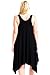 Modern Kiwi® Women's Plus Size Asymmetric Flowy Tank Tunic Dress (1X-4X)