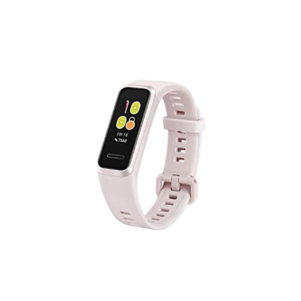 HUAWEI Band 4 Smart Band, Fitness Activities Tracker with 0.96" Color Screen, 24/7 Continuous Heart Rate Monitor, Sleep Tracking, 5ATM Waterproof, up to 6 Days of Usage Time, Sakura Pink