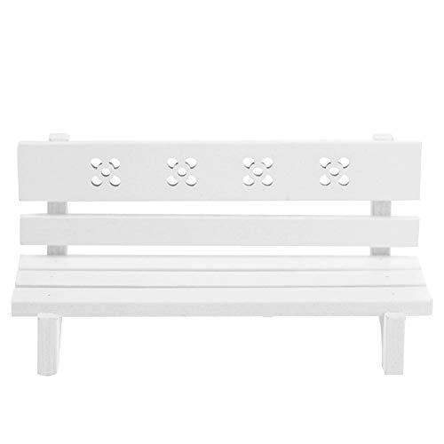 1/12 Skala Puppenhaus Holz Parkbank Simulation Miniatur Möbel Stuhl Park Sitz Mini Puppenhäuser Landschaft Kunst DIY… – Bild 8