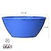 Fresco 6-inch Plastic Bowls for Cereal or Salad | set of 8 in 4 Classic Colors