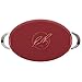 Rachael Ray Cucina Nonstick Sauce Pan/Saucepan/Oval Sauteuse with Lid, 5 Quart, Cranberry Red