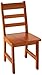 Lipper International 534P Child's Rectangular Table with Shelves and 2 Chairs, Pecan Finish